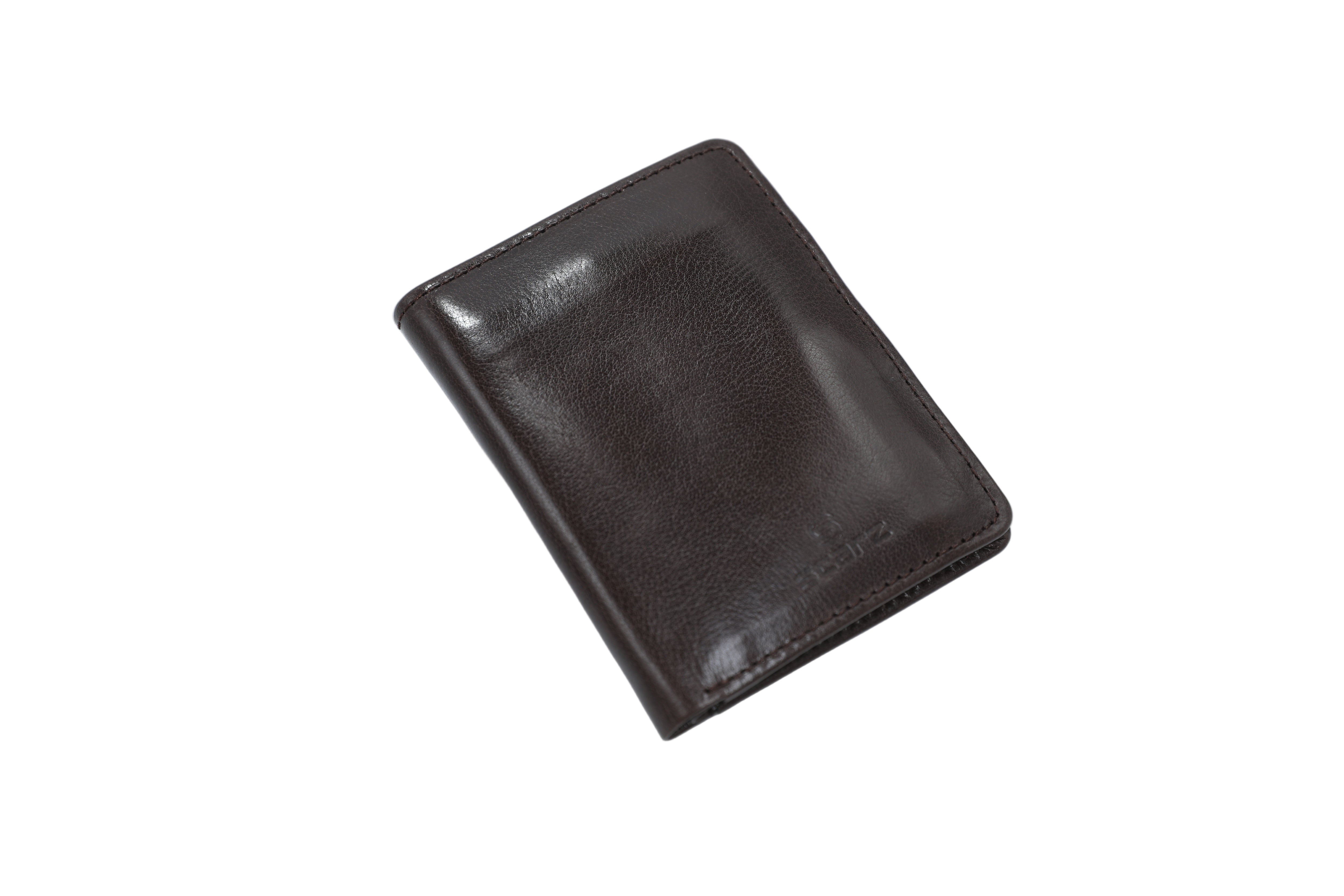 Stylish Black Small Wallet for Men – Slim Genuine Leather Card Holder