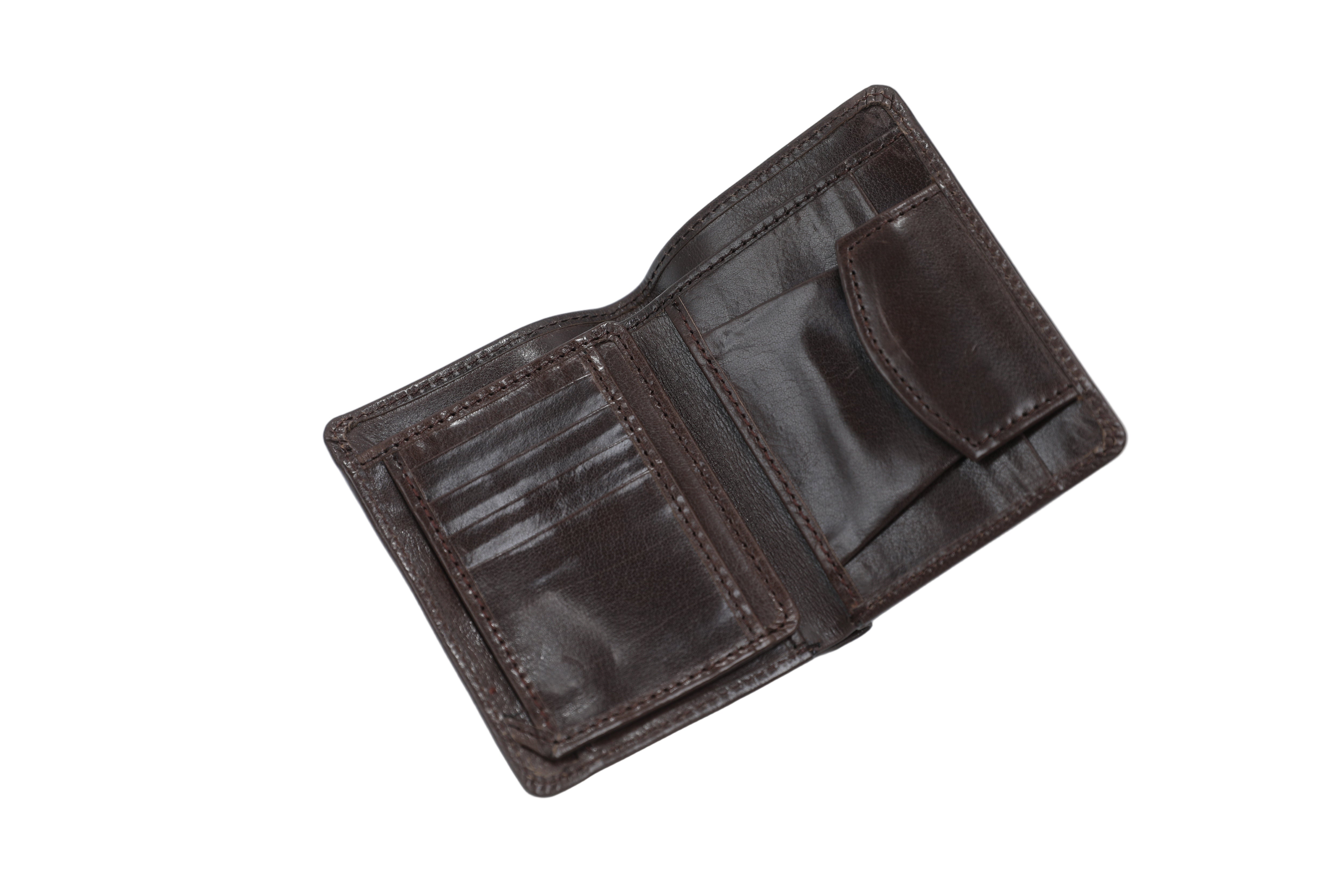 Stylish Black Small Wallet for Men – Slim Genuine Leather Card Holder