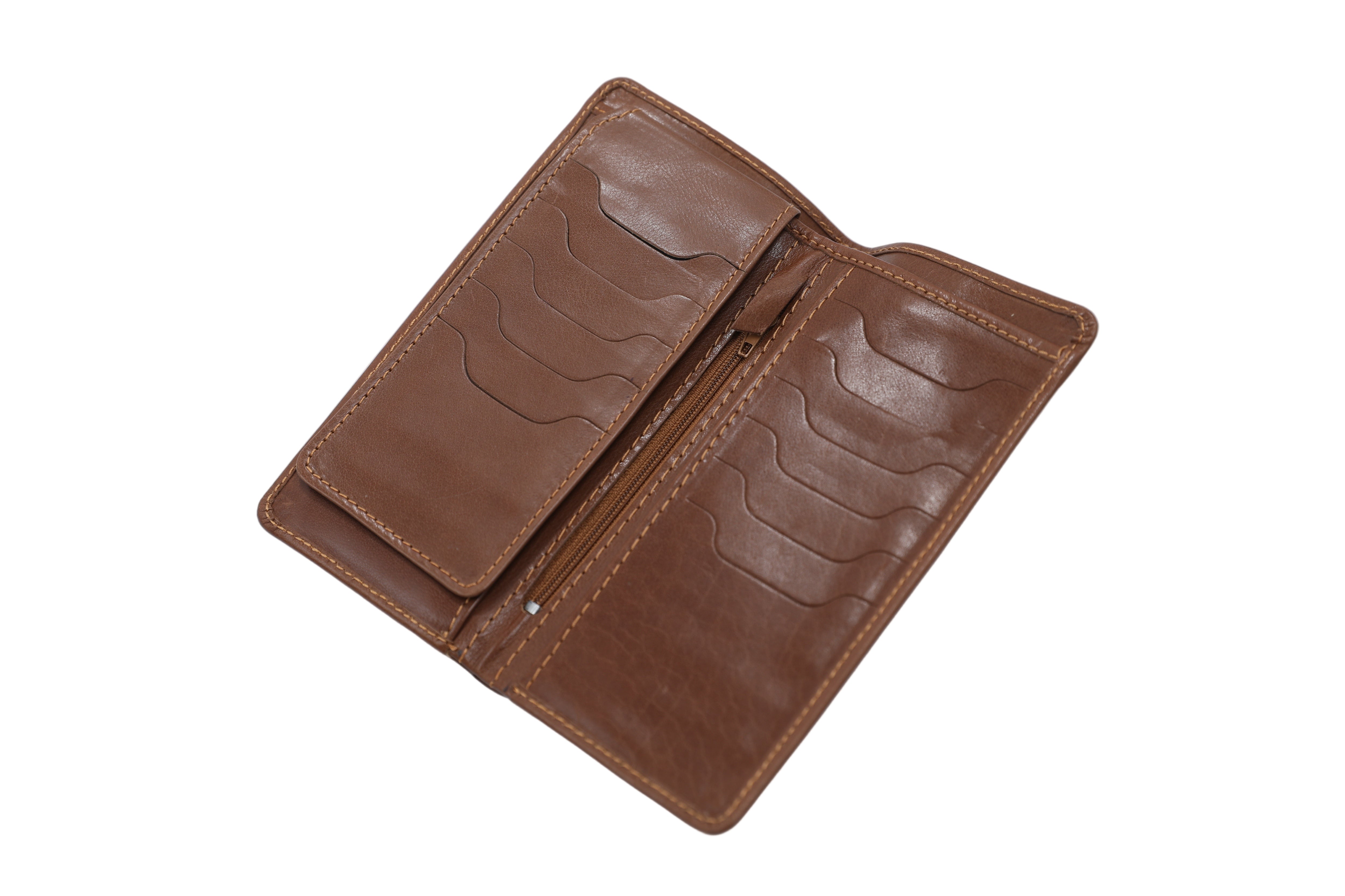 Premium Men’s Long Leather Wallet – Stylish & Slim Travel Organizer