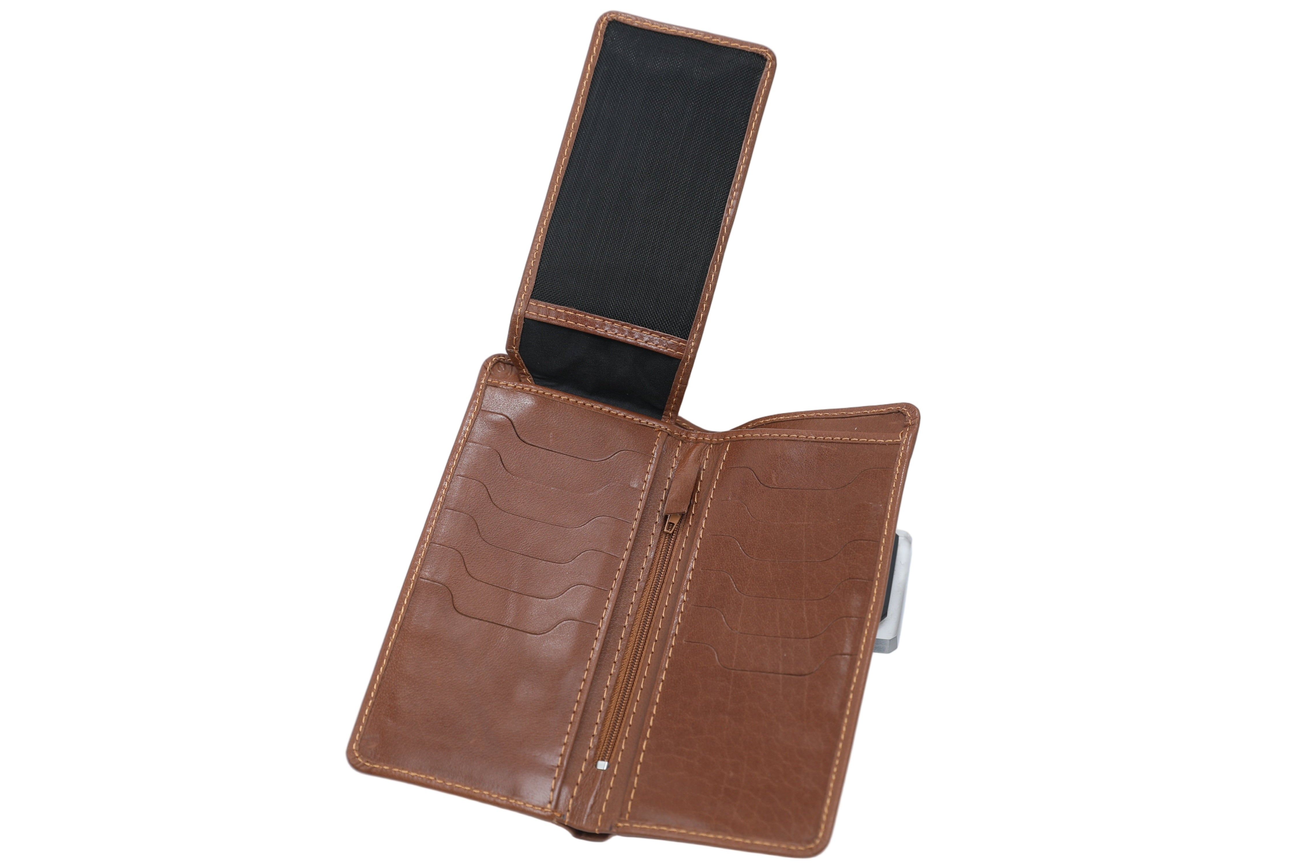 Premium Men’s Long Leather Wallet – Stylish & Slim Travel Organizer